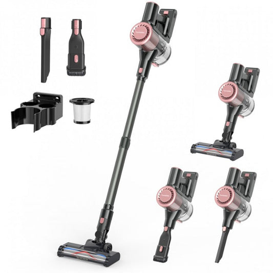 Cordless Vacuum Cleaner – 28KPa Powerful Suction, 50-Min Runtime, 8-in-1 Lightweight Design for Pet Hair & Carpets